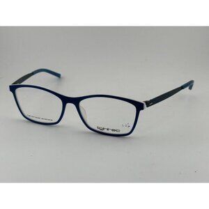 LIGHTEC MOREL - 7900L 55-16-135 BB 041 Blue Rectangle Glasses Frames
